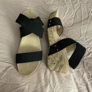 Summer wedge sandals